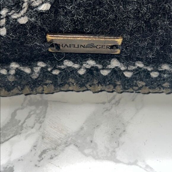 HAFLINGER AS Classic Charcoal Wool Slipper-9 NEW! - Picture 7 of 9